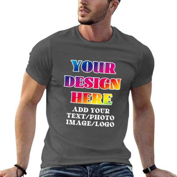 Custom Shirt for Men Personalized Add Your Image T-Shirt Customized Text Photo Front/Back Print - Image 5